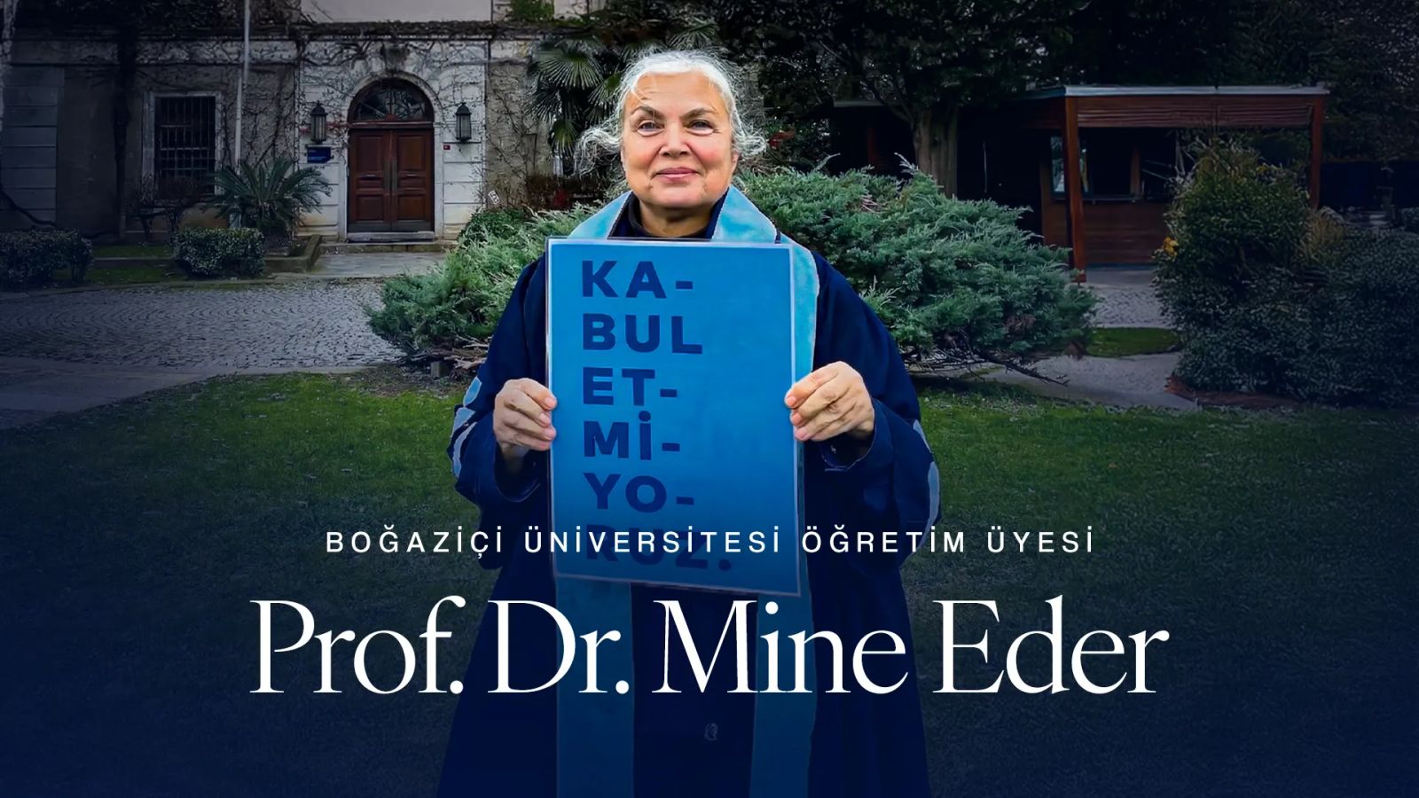 Prof. Dr. Mine Eder: “Biz bir kamu üniversitesi hayalini ayakta tutmaya çalışıyoruz”