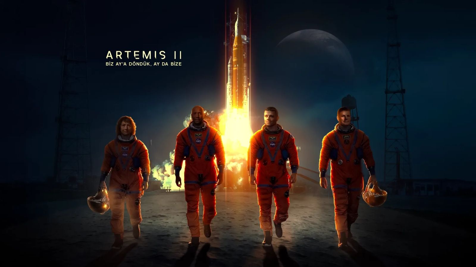 Biz Ay’a döndük, Ay da bize