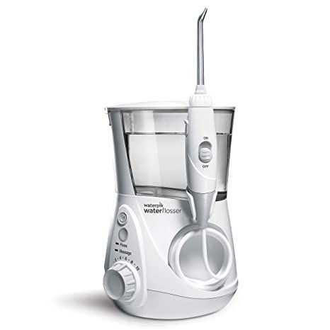 My Review Waterpik Aquarius Water Flosser Professional For Teeth, Gums, Braces, Dental Care, Electric Power With 10 Settings, 7 Tips For Multiple Users And Needs, ADA Accepted, White WP-660