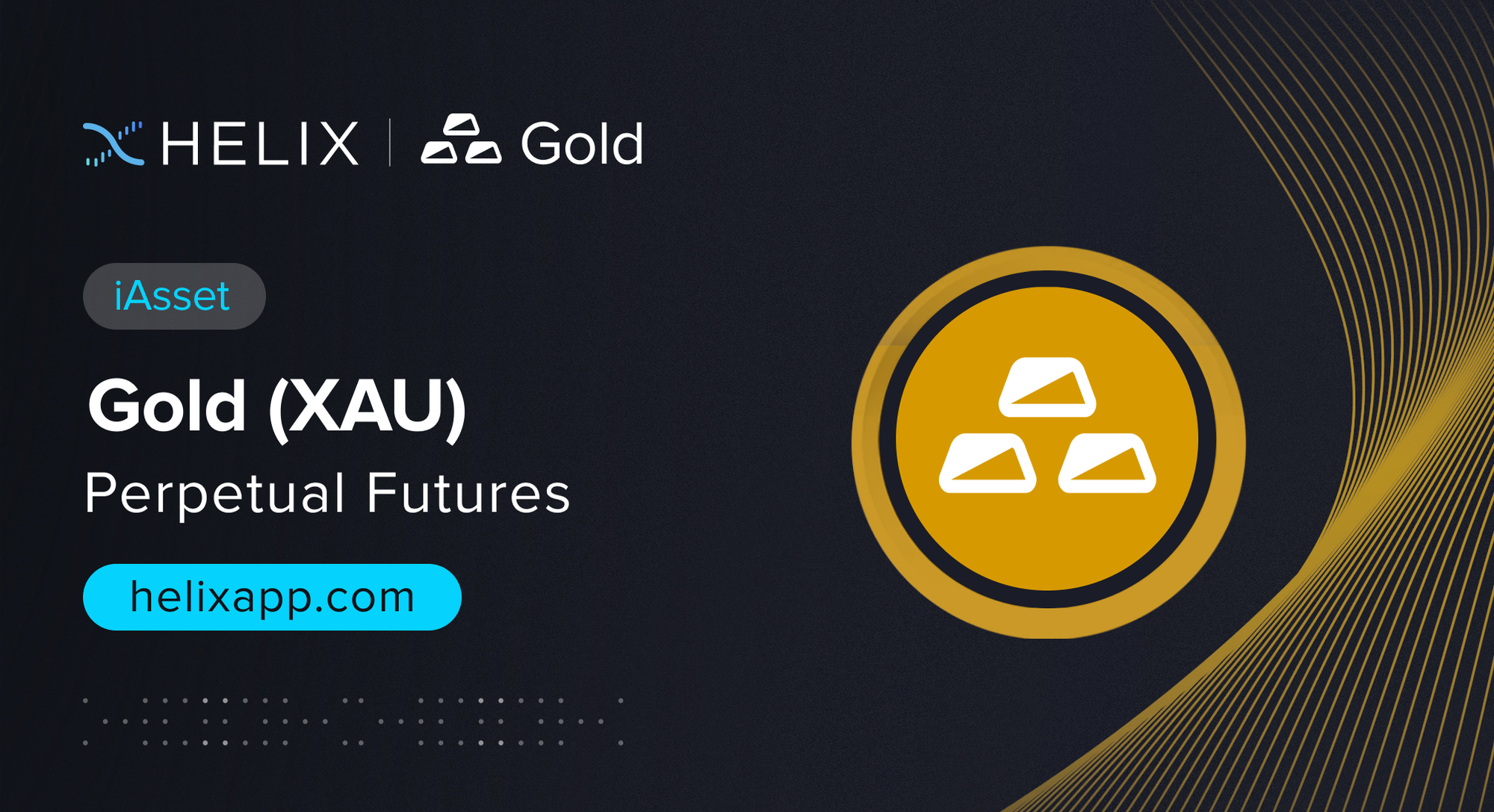 Decentralized Gold iAsset (XAU) Perpetual Futures Listing on Helix