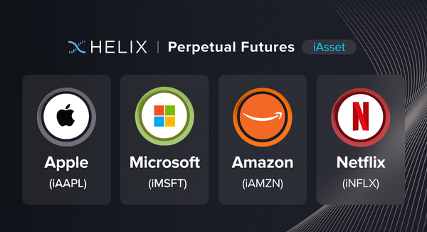 Decentralized iAAPL, iMSFT, iAMZN and iNFLX Perpetual Futures Listings on Helix