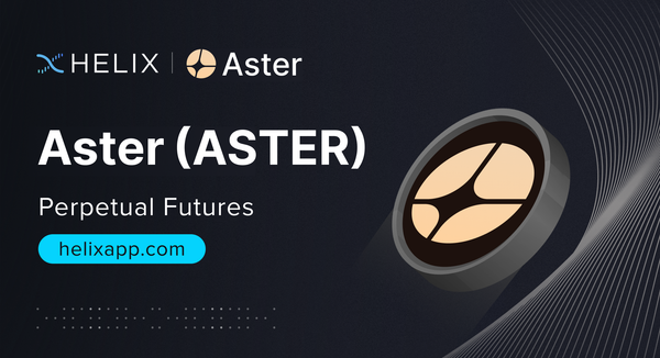 Decentralized Aster (ASTER) Perpetual Futures Listing on Helix