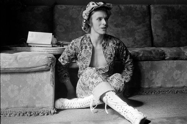 David at Haddon Hall, 1972, by Michael Putland