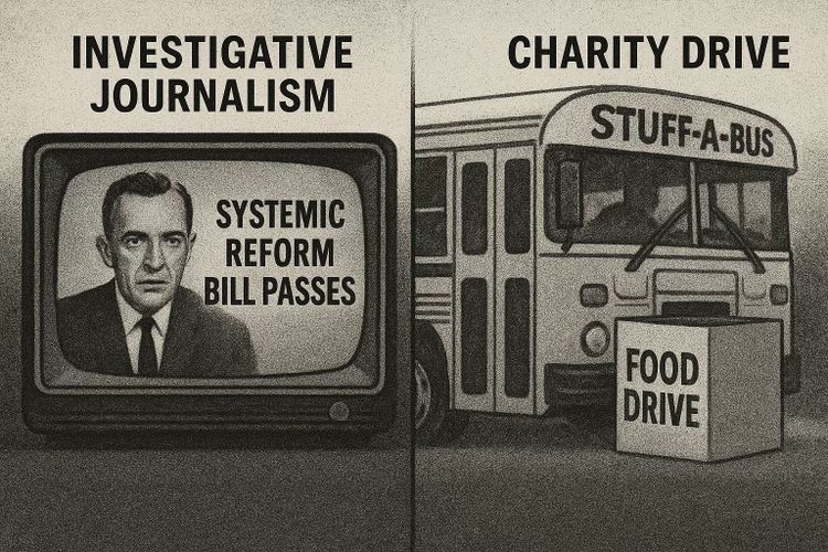 The 6 O’Clock News vs. The 5 O’Clock Food Drive