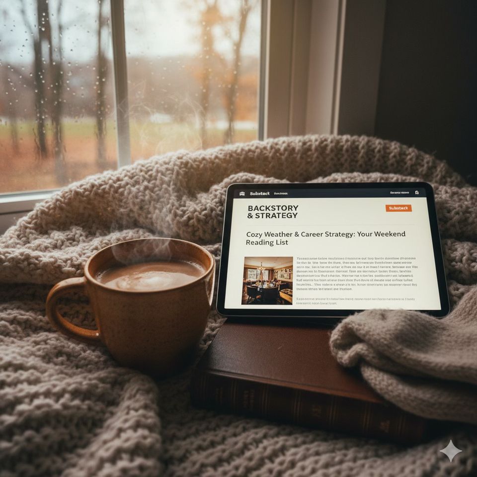 Cozy Weather & Career Strategy: Your Weekend Reading List