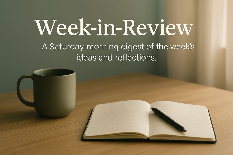Your Week-in-Review from Backstory & Strategy (11/1)