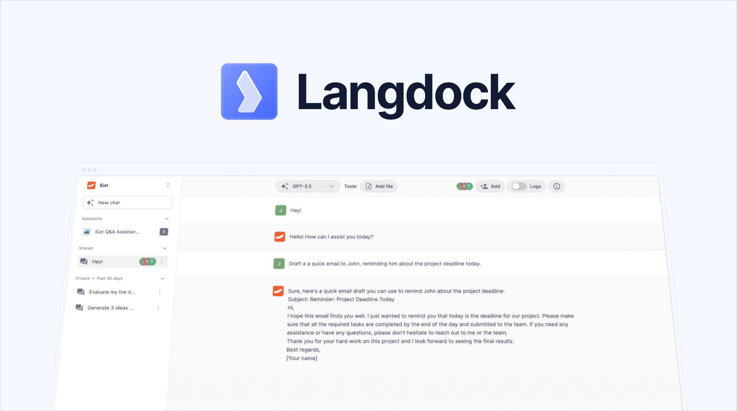 Langdock: GDPR-Compliant ChatGPT for Teams