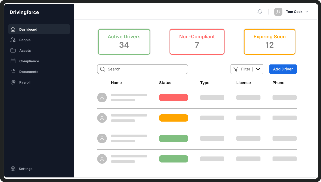 Workforce Management Platform for Trucking by Drivingforce
