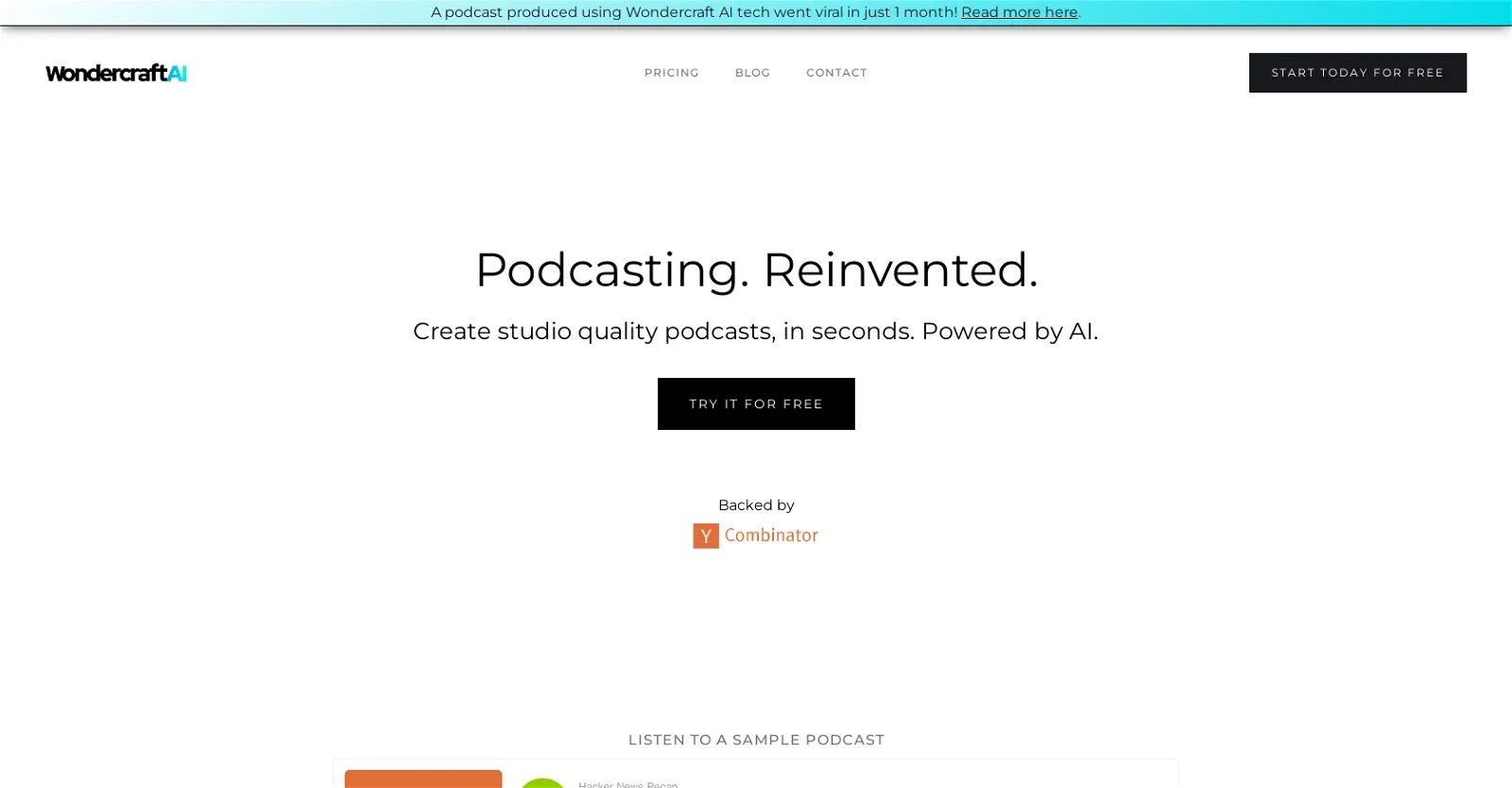 Wondercraft: AI-Powered Podcast Content Creation