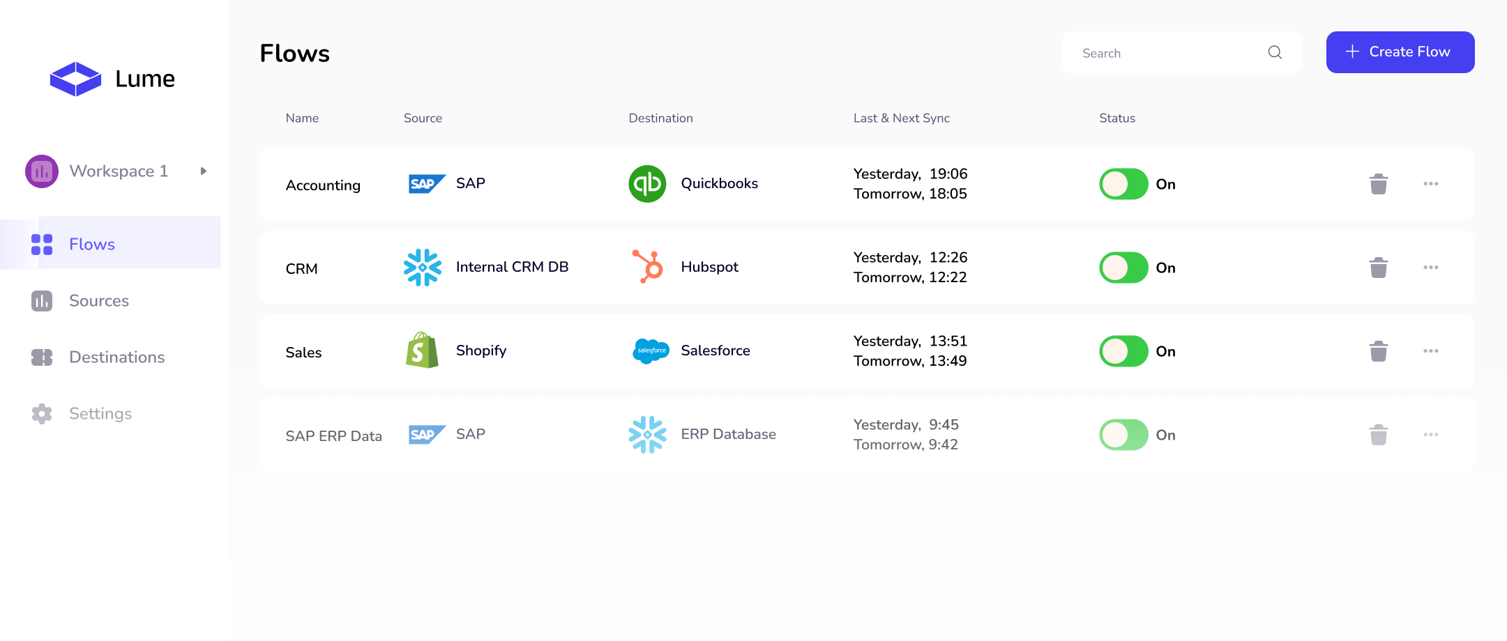 Lume - No-code tool to create and maintain custom data integrations