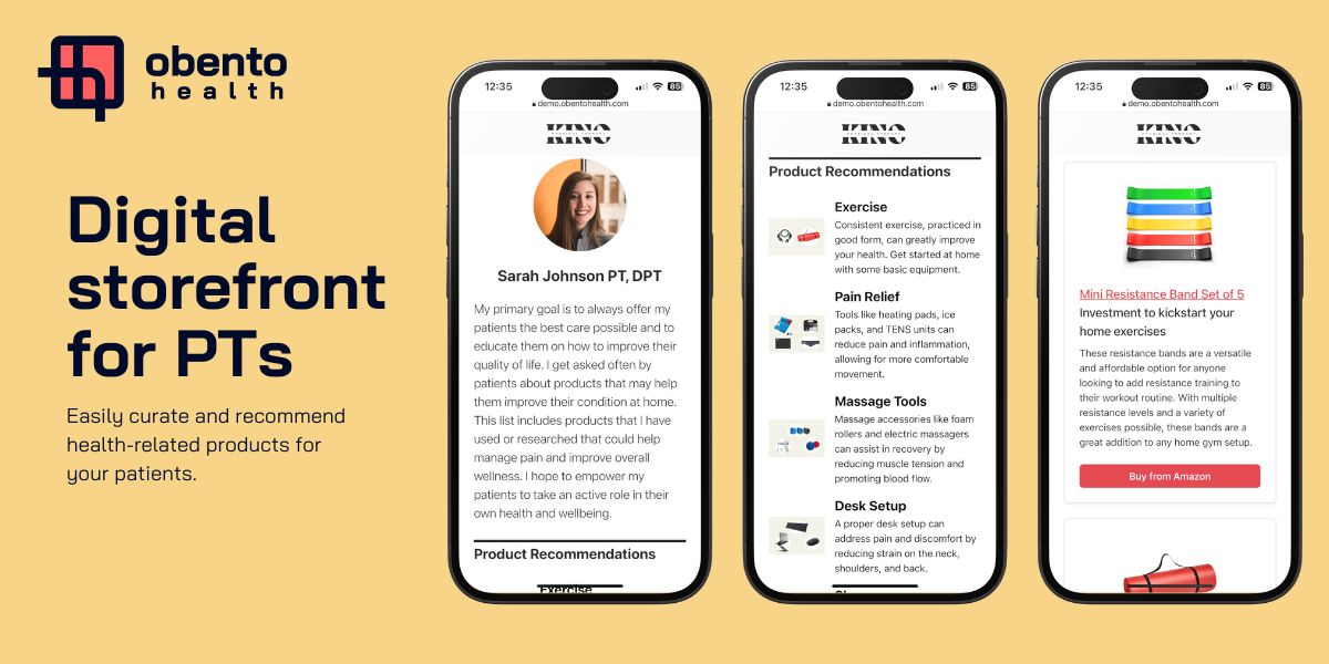 Obento Health - Shopify for healthcare providers