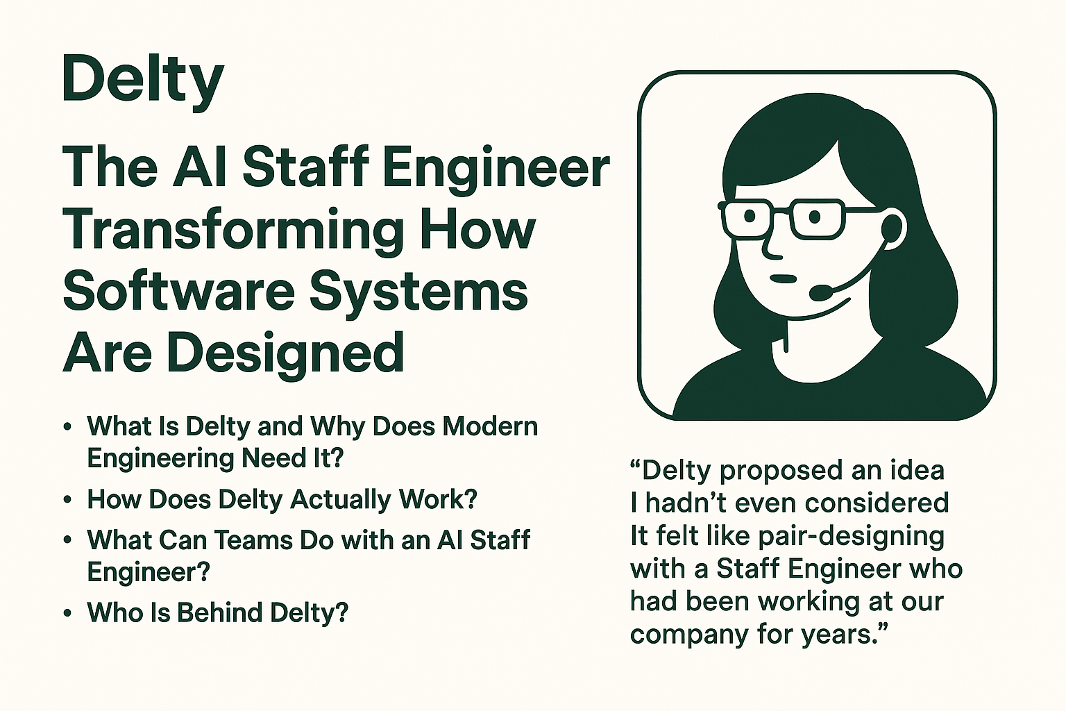 Delty: The AI Staff Engineer Transforming How Software Systems Are Designed