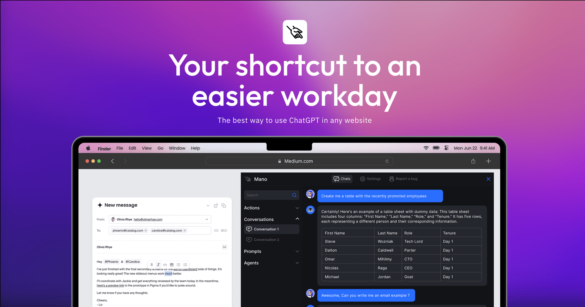 Mano AI - LLMs in your own Cloud