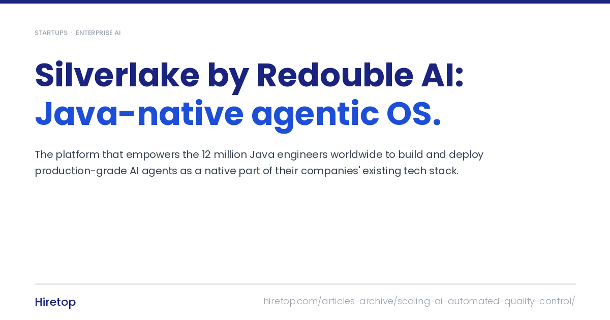 Silverlake by Redouble AI: Java-Native Agentic OS