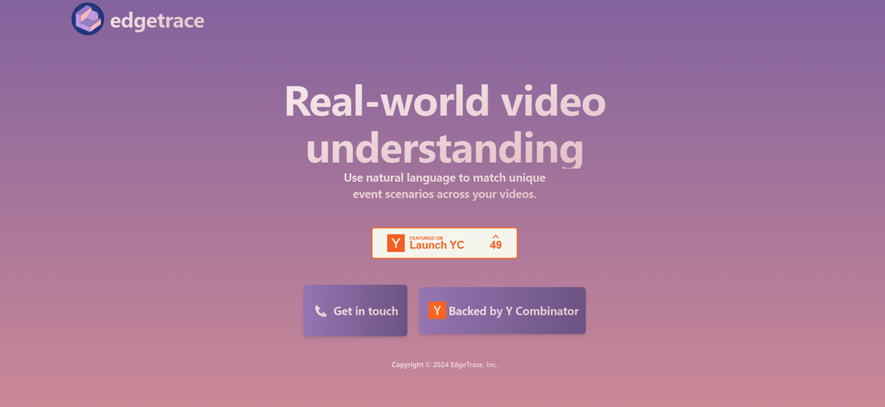 EdgeTrace - Real-world video understanding models