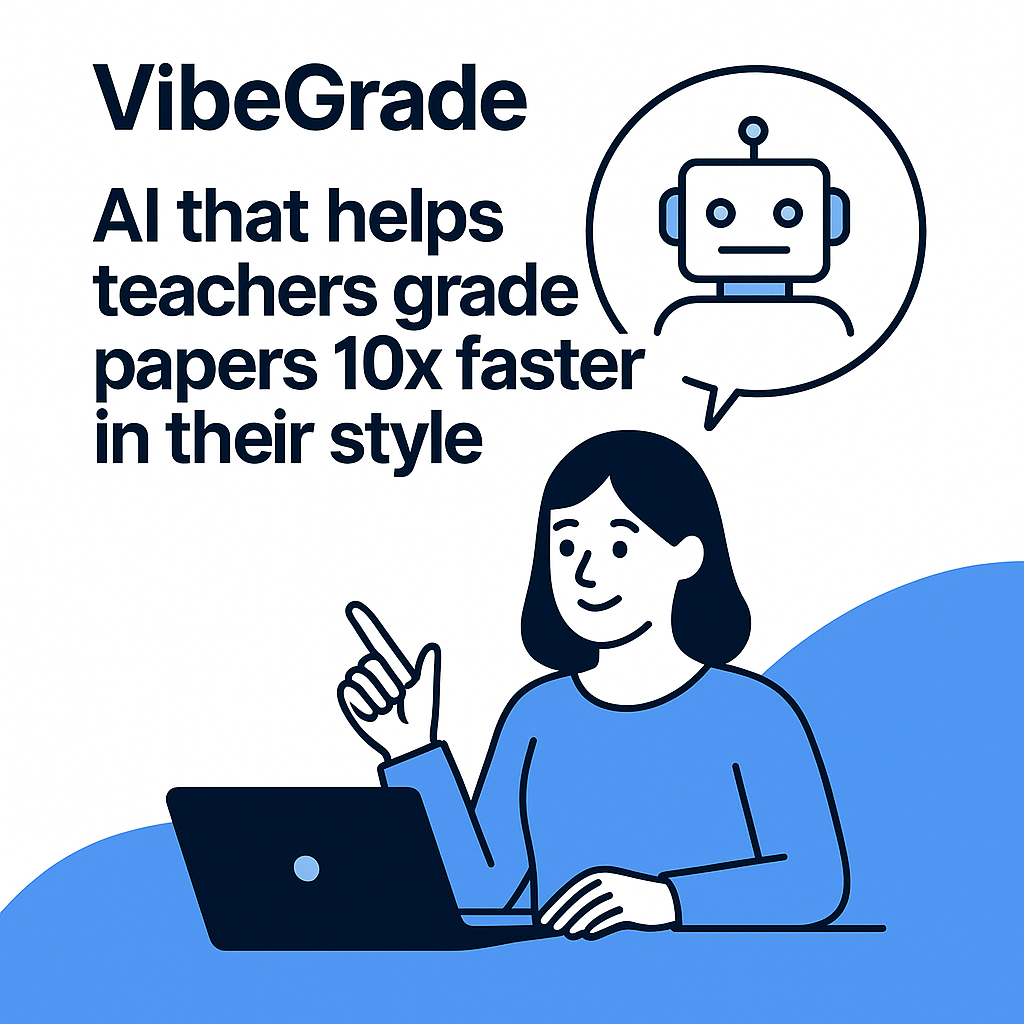 VibeGrade - AI that helps teachers grade papers 10x faster in their style.