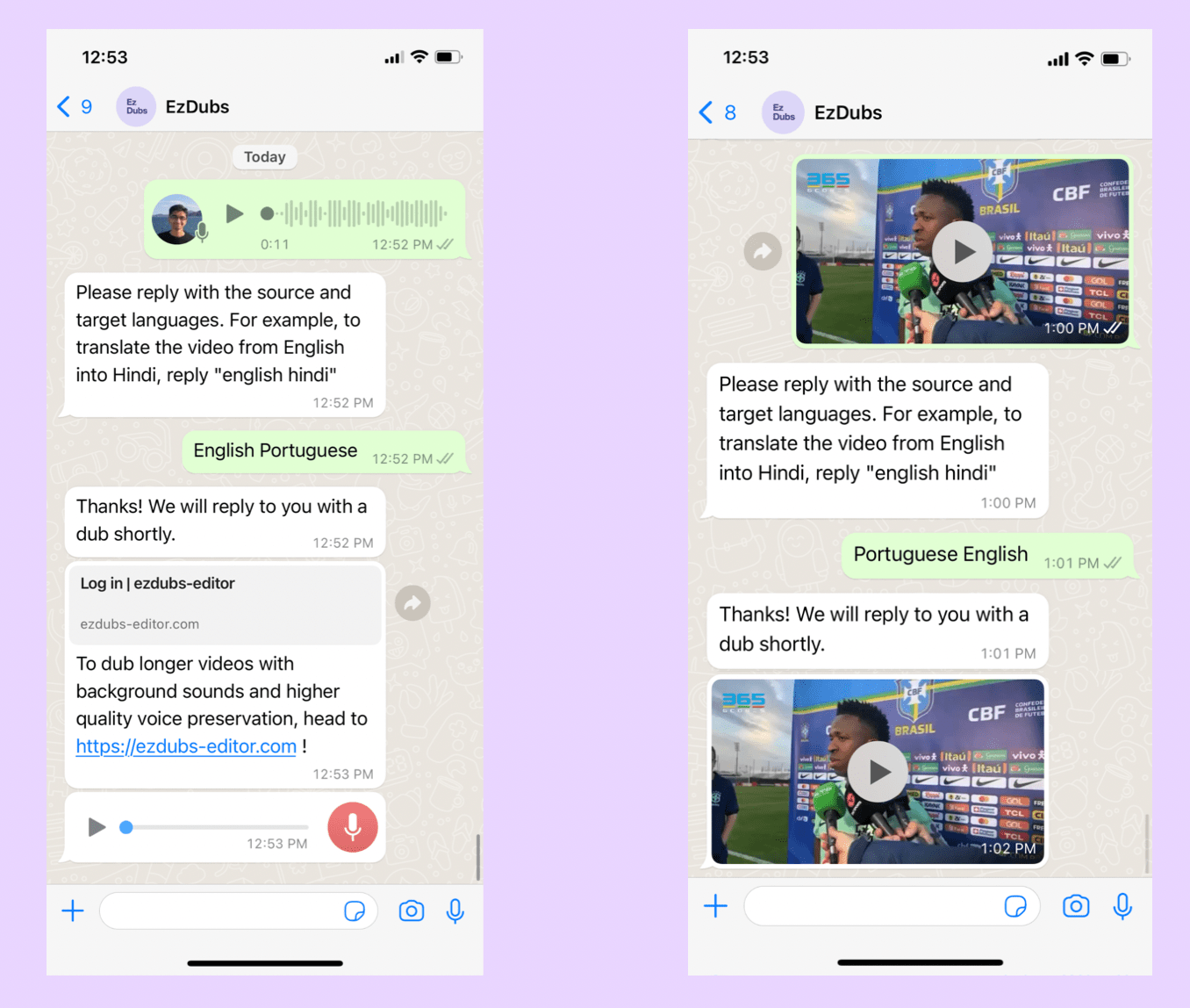 EzDubs - Real-time AI dubbing with voice preservation