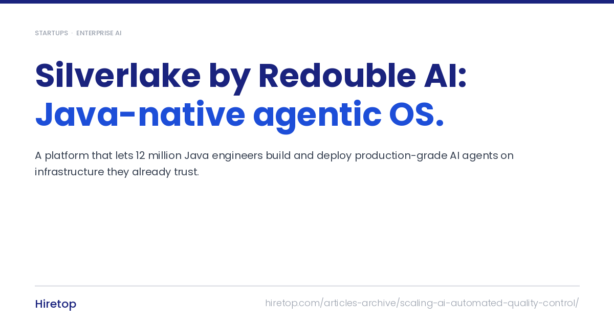 Silverlake by Redouble AI: Java-Native Agentic OS