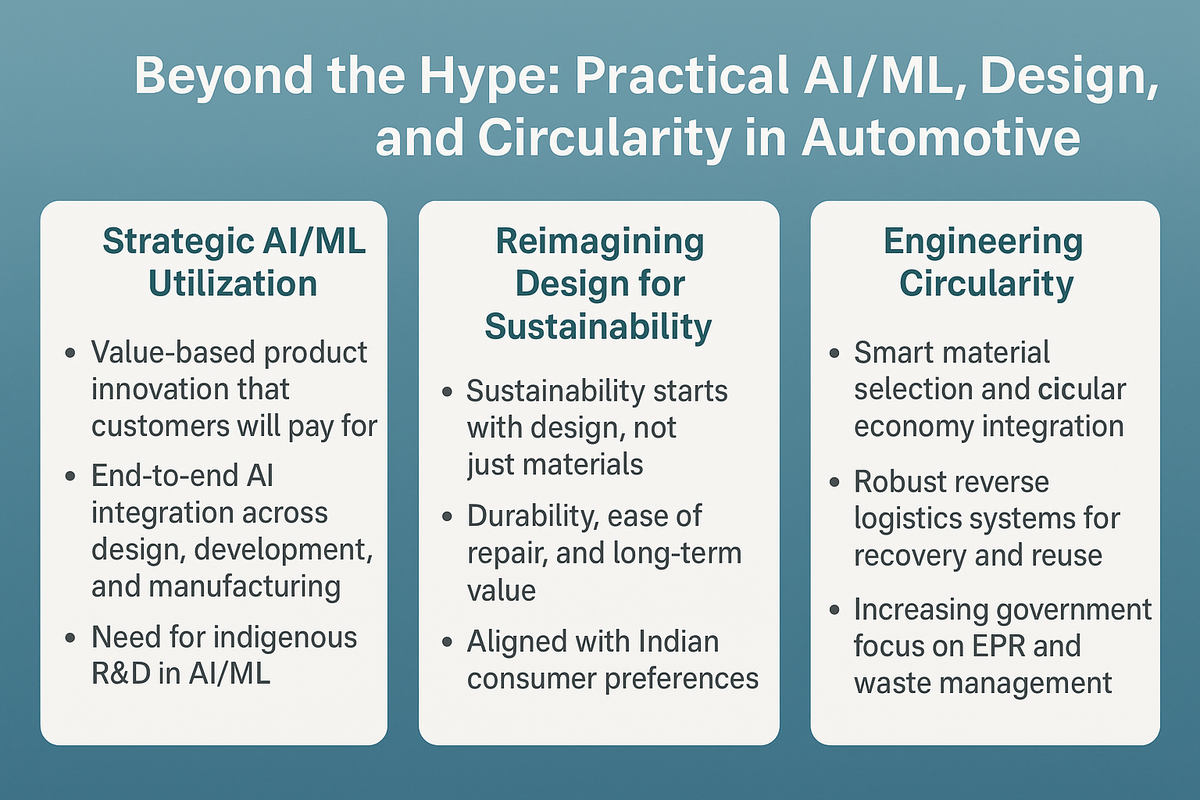 Beyond the Hype: Practical AI/ML, Design, and Circularity in Automotive