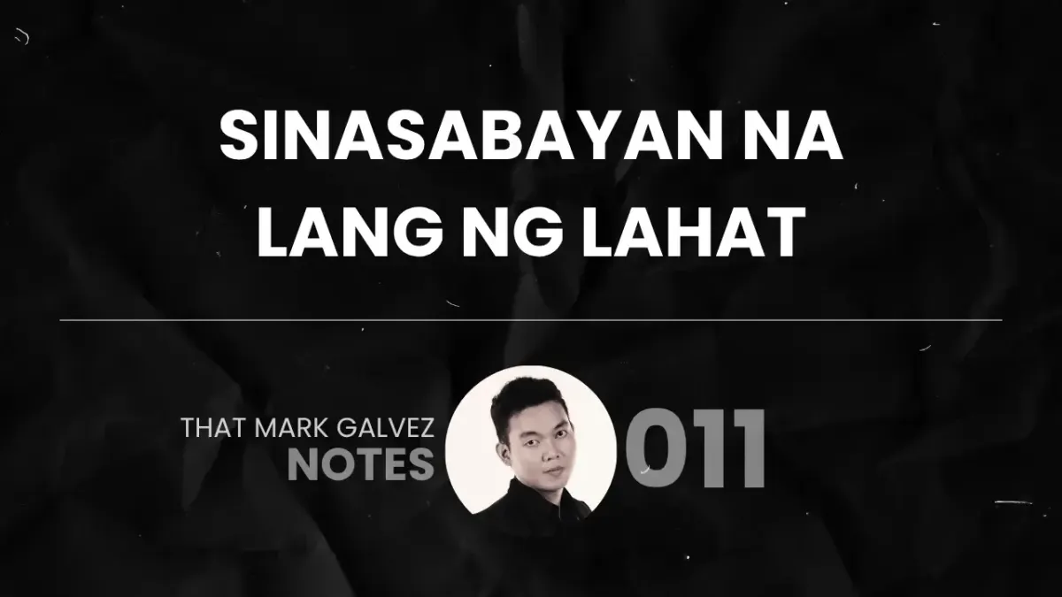 Nakametro para lang makasabay.