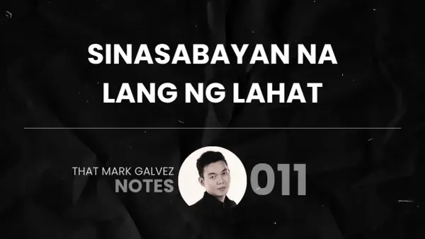 Nakametro para lang makasabay.