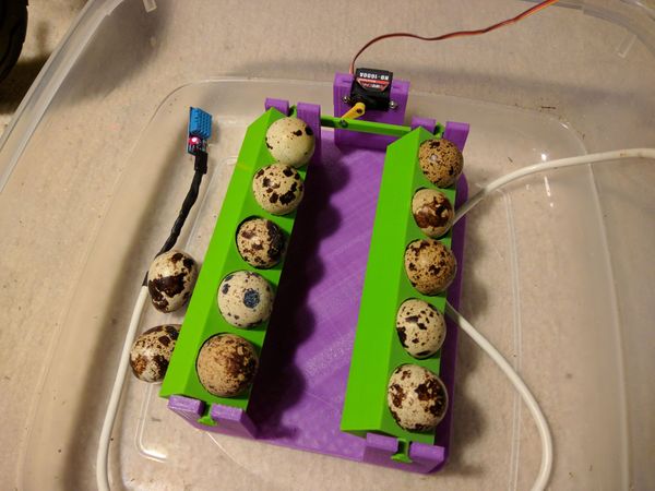 Egg turner - DIY, 3D Printed and Arduino powered