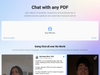 Screenshot of ChatPDF website