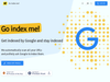 Screenshot of Go Index Me! website