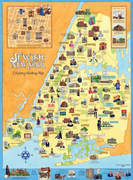 Jewish New York Map