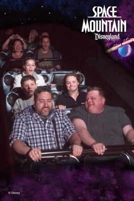 Ryan first time on Space Mountain
