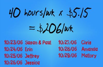 "7 Days @ Minimum Wage" Begins Monday