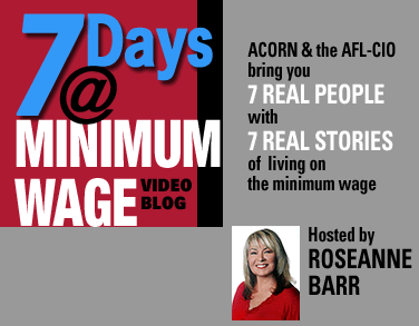 Silent Sorrow: Filming "7 Days @ Minimum Wage"