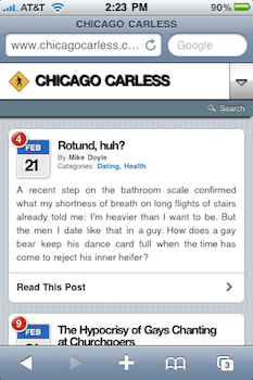 Browse Me in the Bathroom: New Chicago Carless Mobile Site