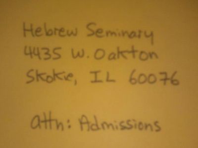 So I Officially Applied to Rabbinic School