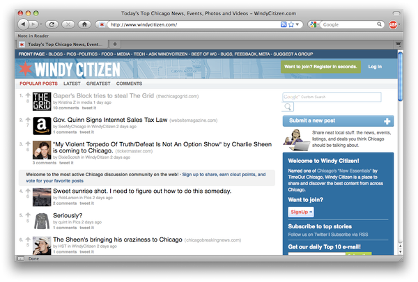 When Windy Citizen Was the World
