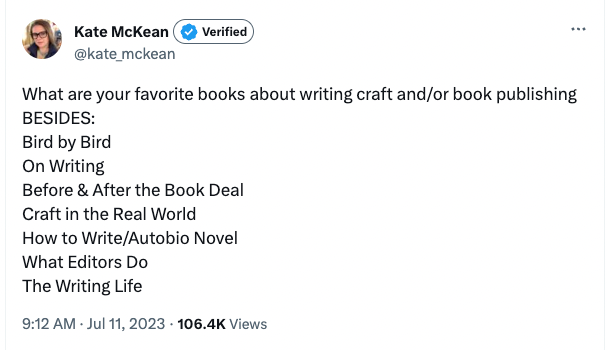 A Bunch of Writing Books I Just Bought