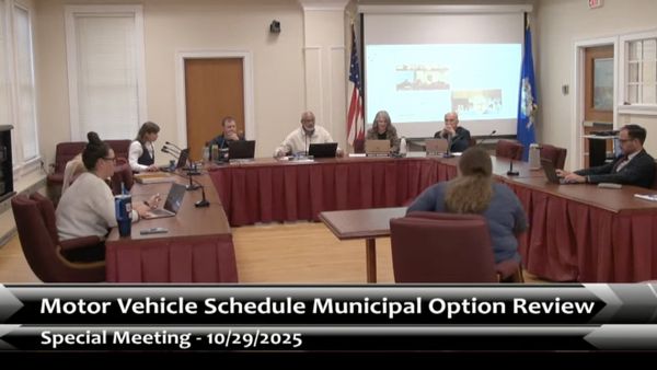 Board of Selectmen Discuss Motor Vehicle Tax Option, Senior Tax Relief, and Next Steps for Country Club Property