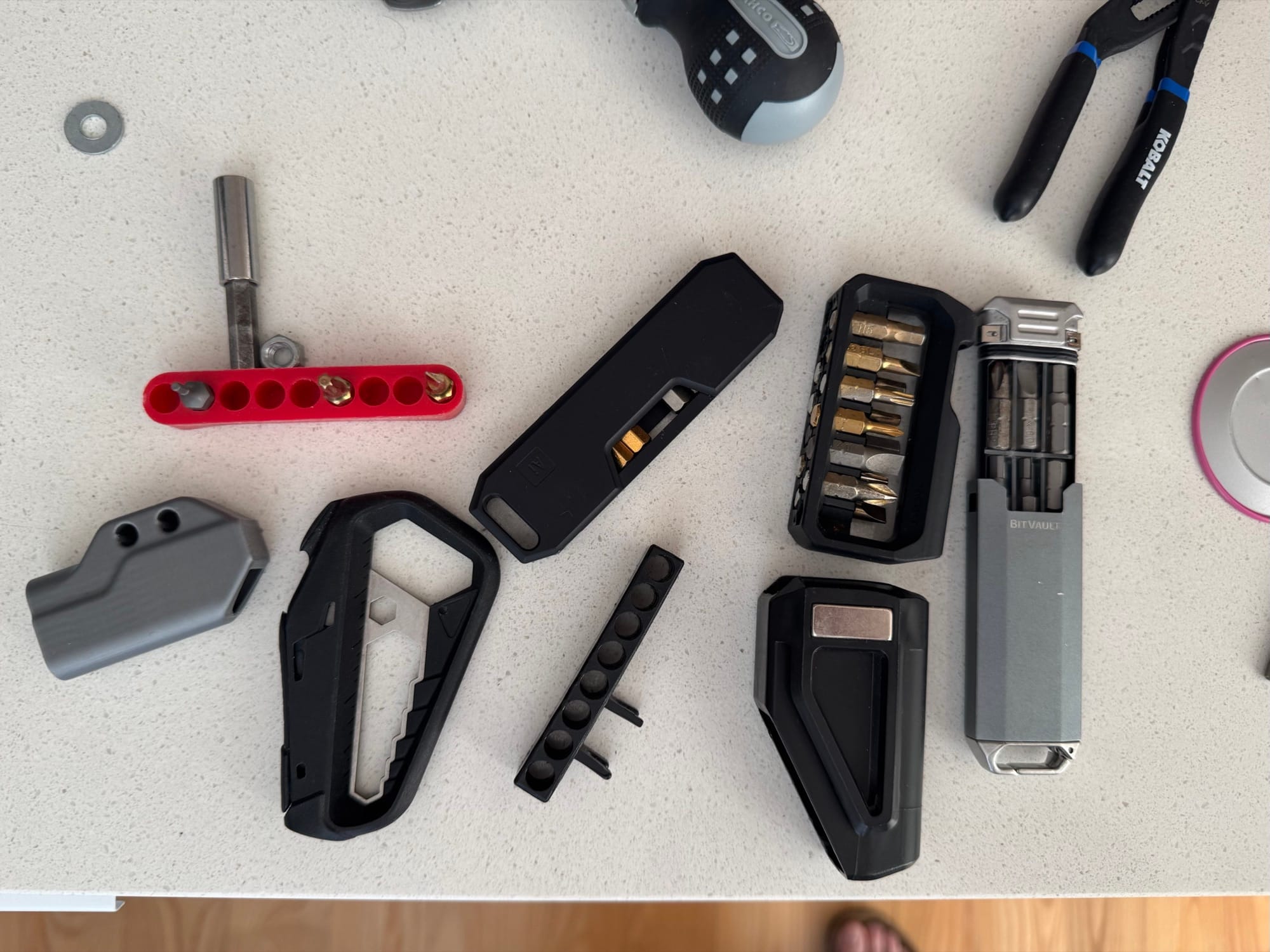 Tactica bit holder with the bit extender