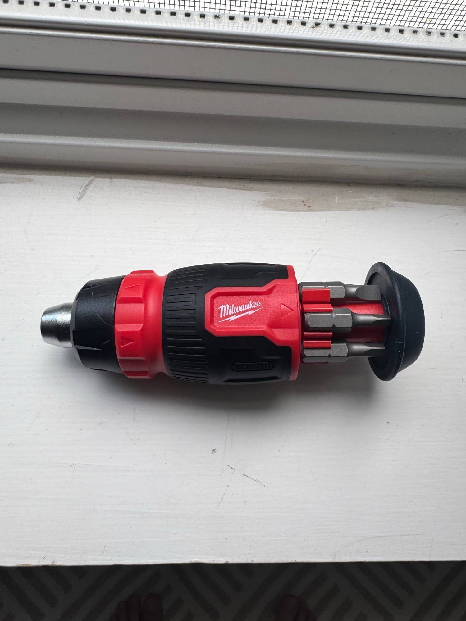 Milwaukee stubby ratcheting multi-bit screwdriver