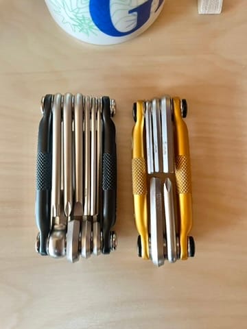 Crank Brothers multi-tool showing rust from salt water