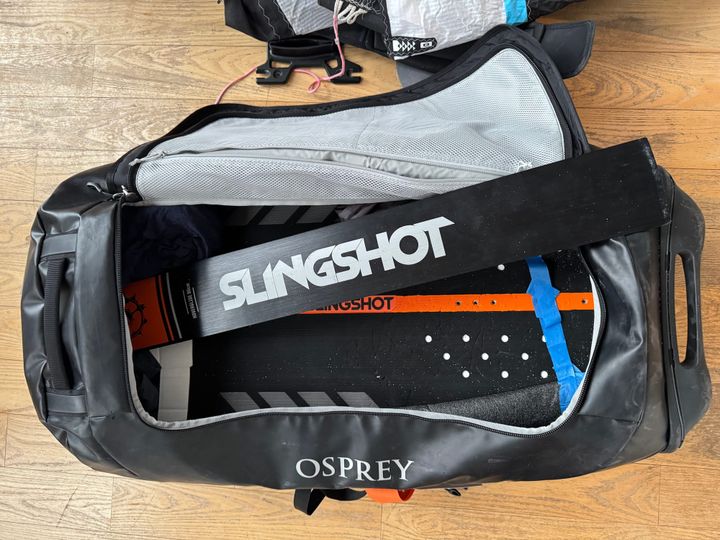 My Kite foil travel setup for family trips