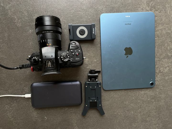 My travel YouTube setup