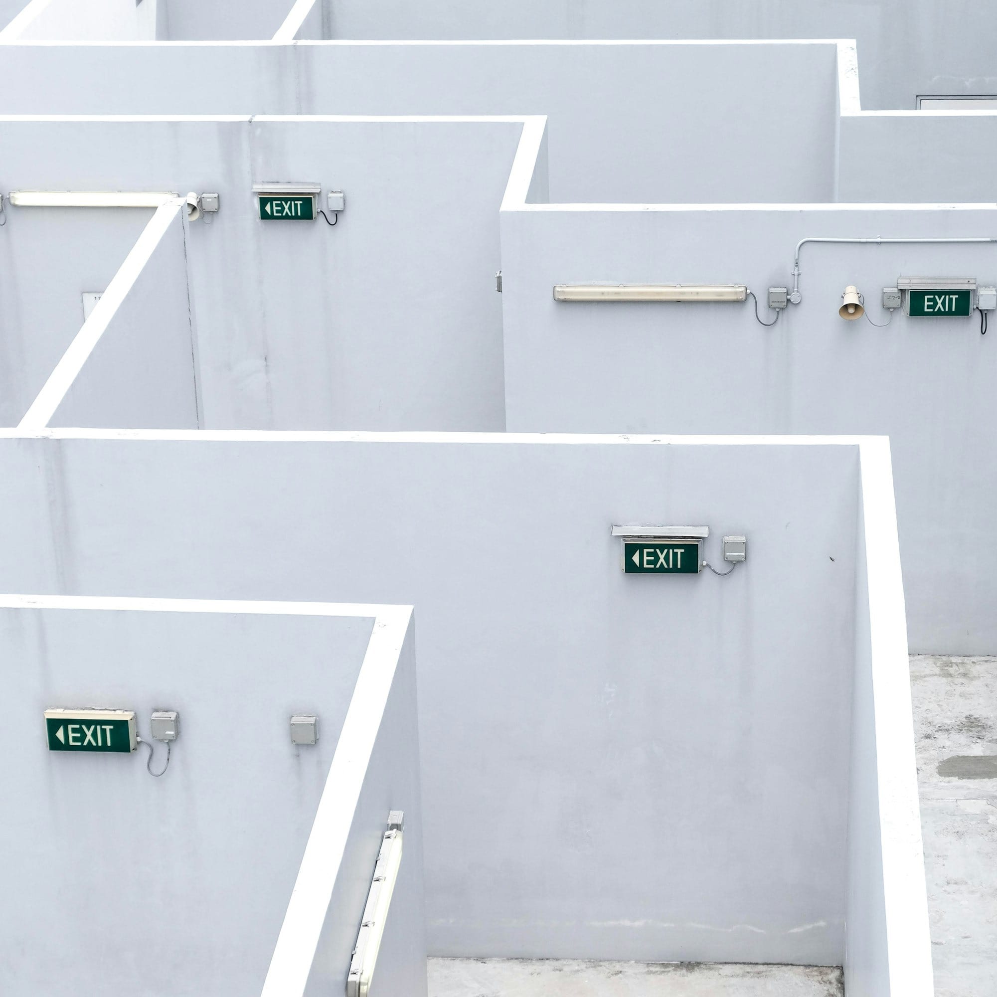 white concrete stairs with no people