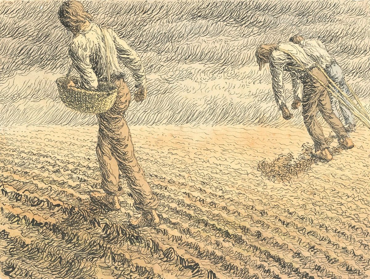 In the Field Creator by Ivan Žabota 1895/1915 - Slovak national gallery, Slovakia - Public Domain.