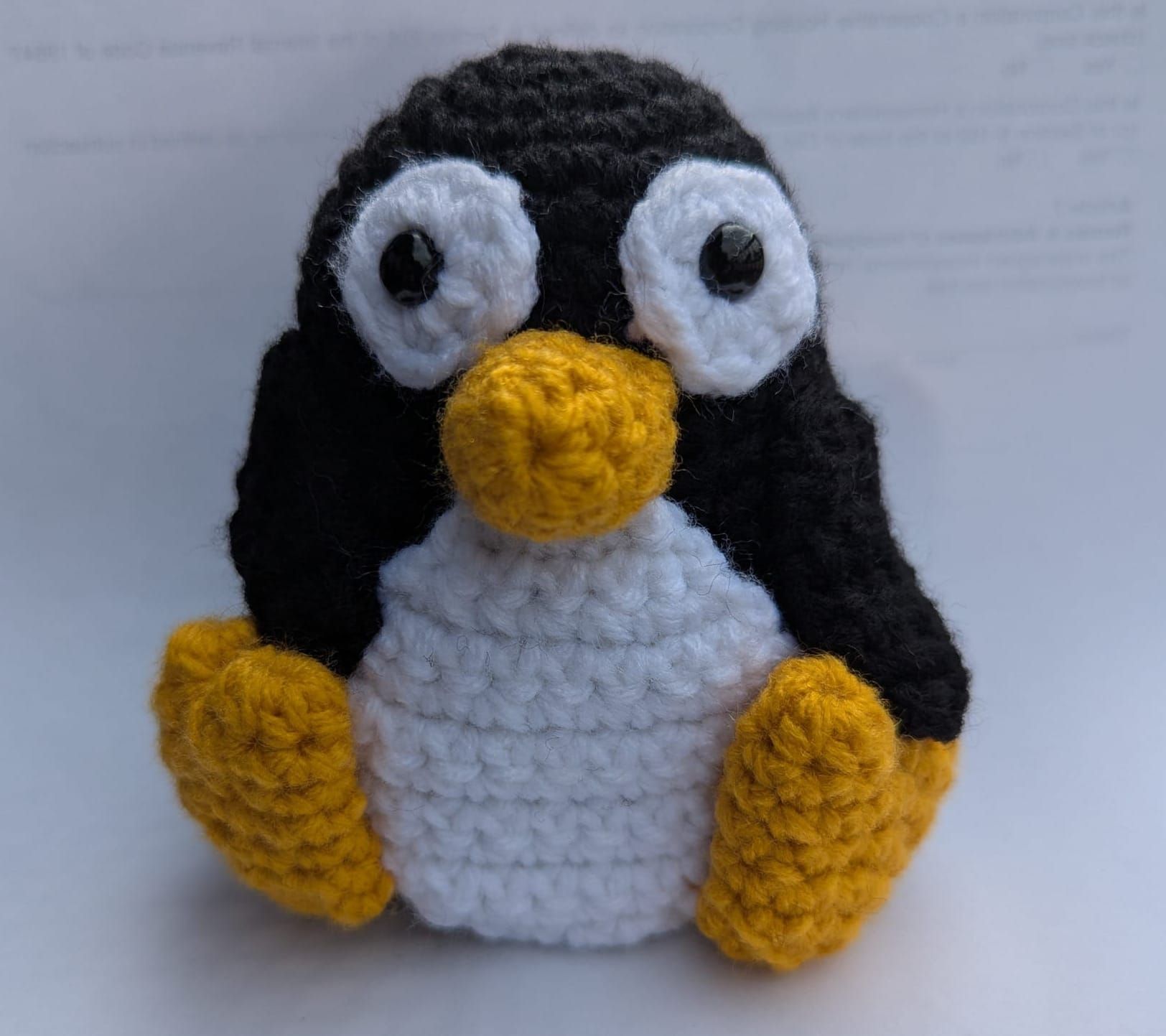 Tux Junior Crochet Instructions