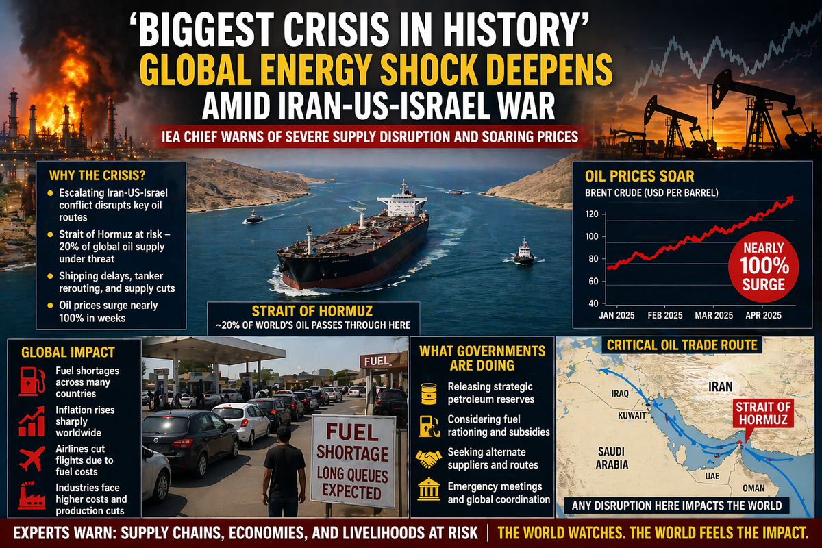Biggest Crisis in History”: Global Energy Shock Deepens Amid Iran–US–Israel War