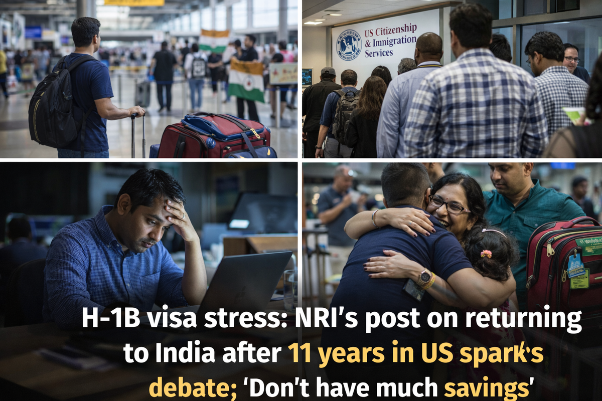 H-1B Visa Stress: NRI’s Return to India After 11 Years Sparks Debate