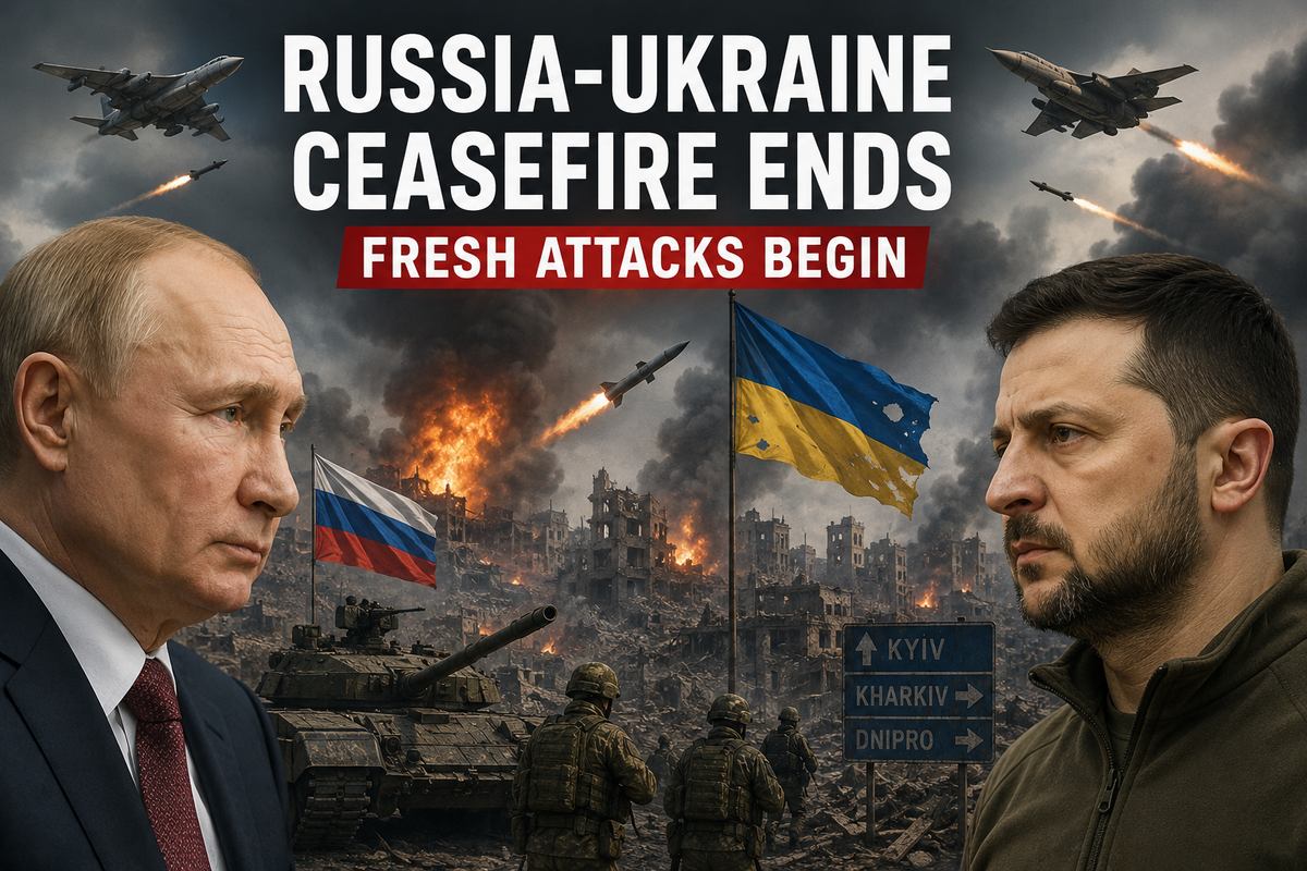 Russia-Ukraine Ceasefire Ends With Fresh Attacks