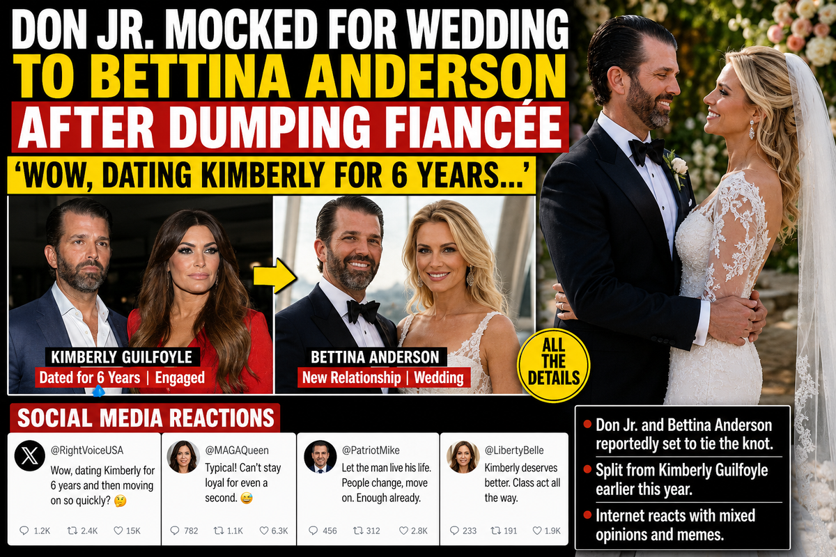 Don Jr. Mocked Over Rumored Wedding Plans With Bettina Anderson After Split From Fiancée
