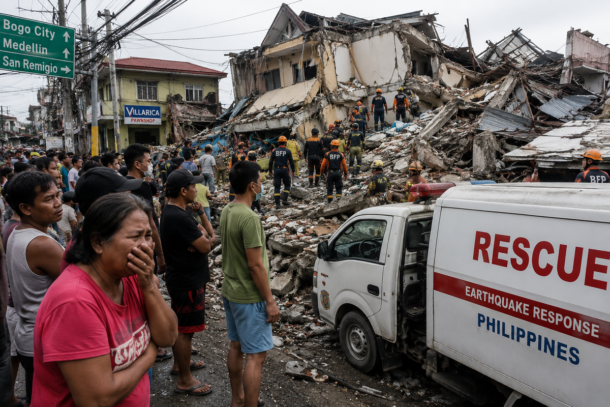 Philippines Quake Toll Climbs to 32 as Survivors Recall Violent Tremors
